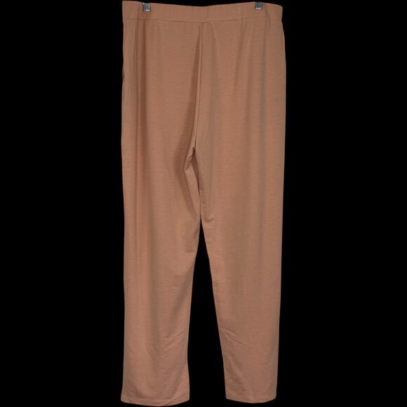 Eaze Wear by Antthony Pull On Pants XL Peach Stretch Knit Lounge Travel NWT - Picture 3 of 11